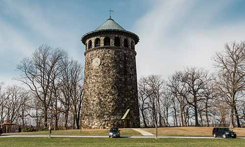 Rockford Tower at Wilmington State Parks offers great views of the city of Wilmington, DE