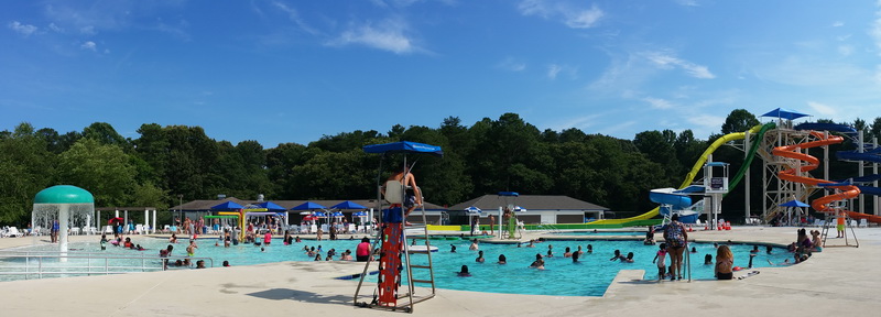 The waterpark at Killens Pond State Park