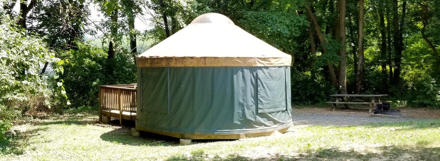 Yurt at Lums Pond State Park